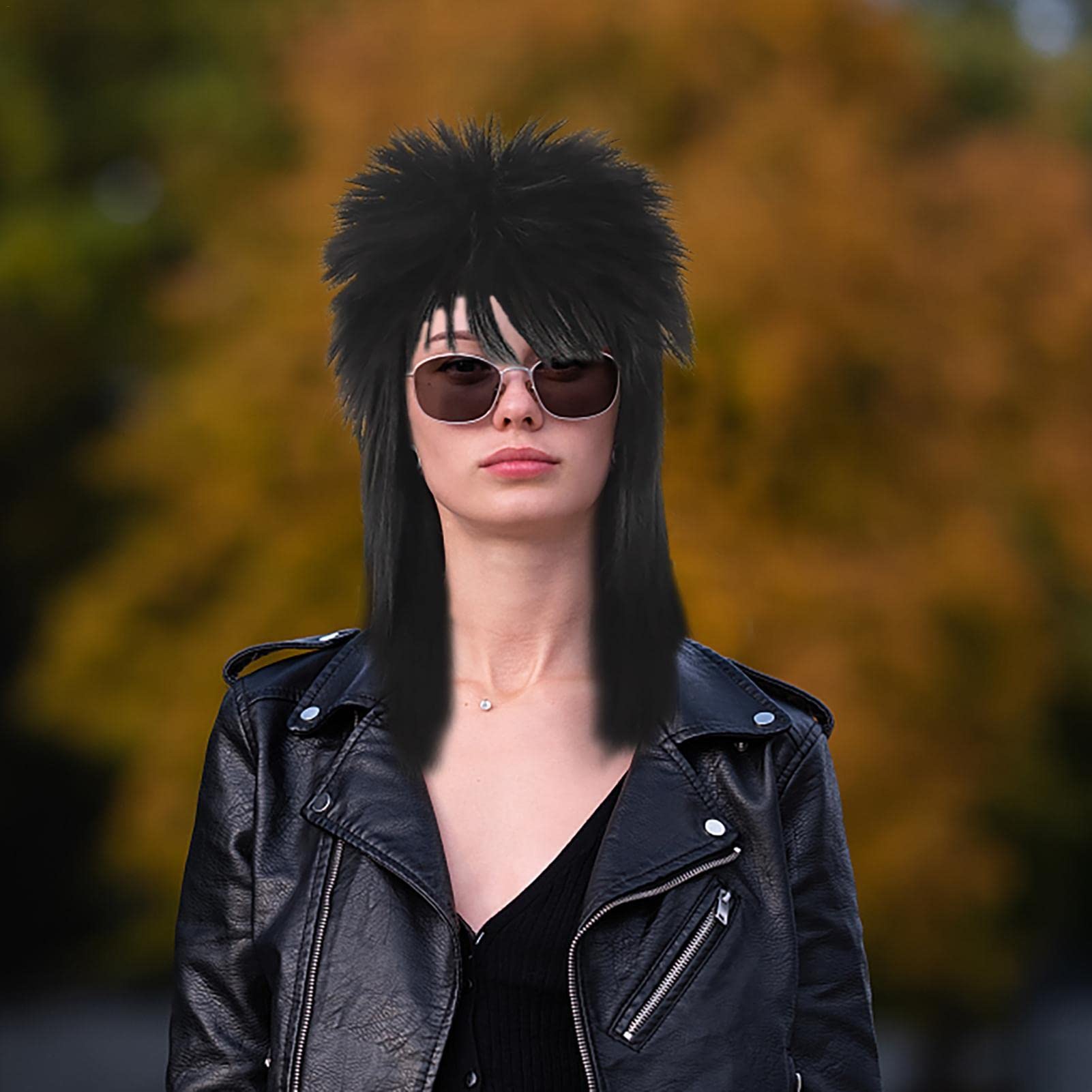 Amazon.co.jp: レディース・メンズ・マレットウィッグ - ヘビー メタル